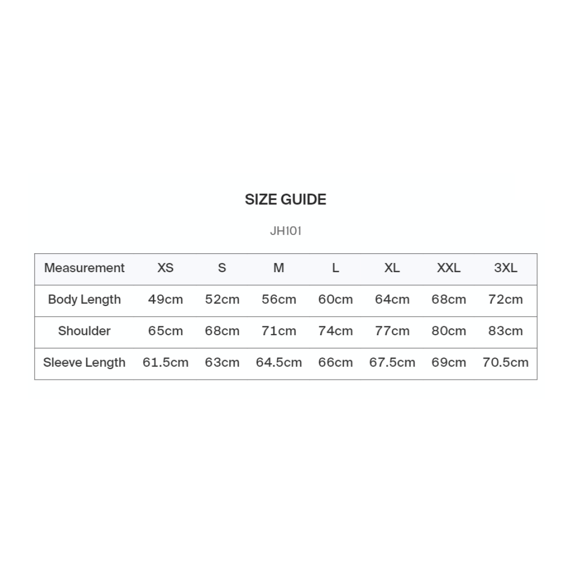 Leicestershire Heavyweight Hoodie - Size Guide