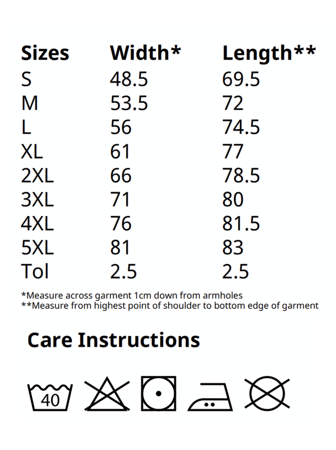 Leicestershire T-Shirt - Men's Fit - Size Guide